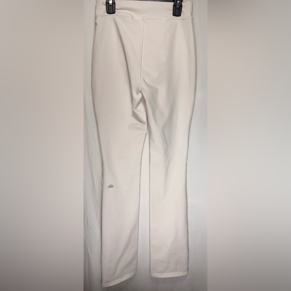 ALO Yoga Off-White Flare Pants - Picture 3 of 5